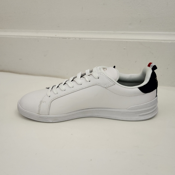 NEW Polo Ralph Lauren Heritage Court II White Leather Synthetic Sneaker Mens 9.5 - Picture 6 of 14